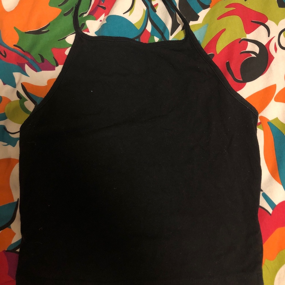 Black Halter Top